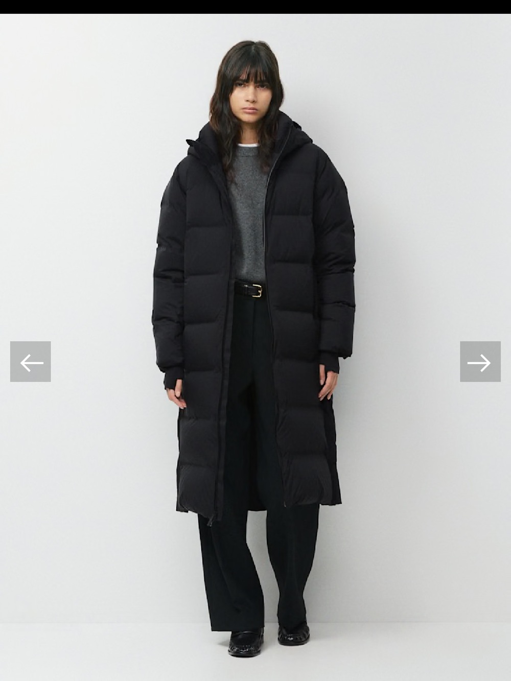 Aritzia - Super Puff20 Long Rainstop - black - medium